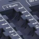 Durable Zählbrett 33,5x324x190mm d gr mit 8 Schächten für Münzen