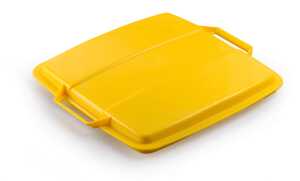 Durable Deckel für Abfalltonne 90l ge DURABIN LID quadr. mit Griffen