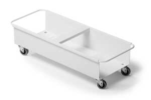 Durable Transportwagen f. 2Abfalleimer ws Metall DURABIN SQUARE 40