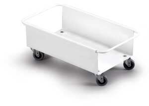 Durable Transportwagen Abfalleimer ws Metall DURABIN 60 4 Rollen