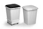Durable Transportwagen Abfalleimer ws Metall DURABIN 90 4 Rollen