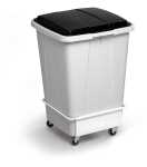 Durable Transportwagen Abfalleimer ws Metall DURABIN 90 4 Rollen