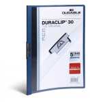 Durable Klemm-Mappe DURACLIP 30 A4 dbl für 30 Blatt transp Deckblatt