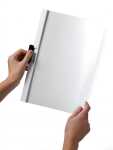 Durable Klemm-Mappe DURACLIP Plus ws f 30 Blatt A4 mit Sichttasche