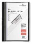 Durable Klemm-Mappe DURACLIP A4 sw 5St DURACLIP 30 SB Verpackung