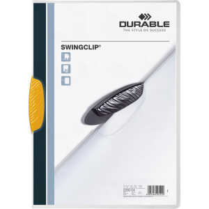 Durable Klemm-Mappe SWINGCLIP ge für 30 Blatt transp Deckblatt