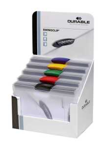 Durable Klemm-Mappe Swingclip Display mit 30St Art 2260 f sort