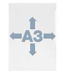 Durable Sichthülle A3 gk 10St 0,3mm seitlich geöffnet