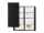 Durable Visitenkartenbuch 115x253mm sw Album für 96 Visitenkarten