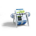 Durable Rollkartei VISIFIX flip si für 200 Visitenkarten 72x104mm
