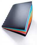Durable Sichtbuch DURALOOK Style sw 20 Sichthüllen Register 4tlg