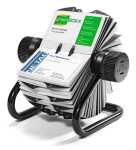 Durable Rollkartei sw 200Hüllen VISIFIX für 400 Visitenkarten