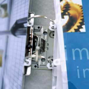 Durable Schnellhefter A4 glasklar tr Vordertasche Abheftschieber