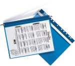 Durable Hängehefter Economy A4 bl tr Deckblatt Universallochung