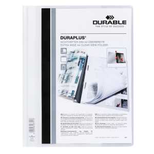 Durable Angebotshefter DURAPLUS A4 ws transp Deckblatt mit Tasche