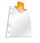 Durable Prospekthülle A5 60my tr 25St oben offen Universallochung PP