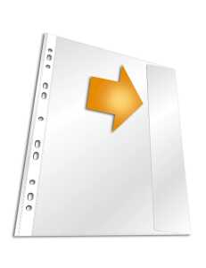 Durable Prospekthülle A4 tr 5St PP mit seitlicher Klappe