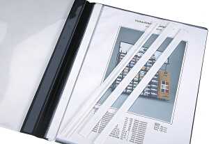 Durable Abdeckschiene A4 ws 50St Zur Abdeckung der Heftzunge
