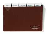 Durable Karteiregister A6 quer br Kunststoff 25mm Tab 5/5 Teilg
