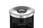 Durable Papierkorb Safe rund sw mit Aschenbechereinsatz