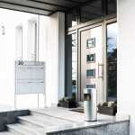 Durable Papierkorb Safe rund si mit Aschenbechereinsatz