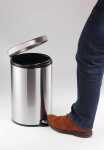 Durable Treteimer 5l si rund 260x290mm Edelstahl Fingerprint-proof