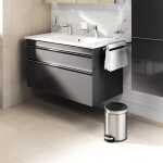 Durable Treteimer 5l si rund 260x290mm Edelstahl Fingerprint-proof