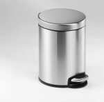 Durable Treteimer 5l si rund 260x290mm Edelstahl Fingerprint-proof