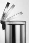 Durable Treteimer 12l si rund 31x40cm Edelstahl...