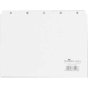 Durable Karteiregister A5 quer A-Z ws Kunststoff bedruckt 5/5 Teilg