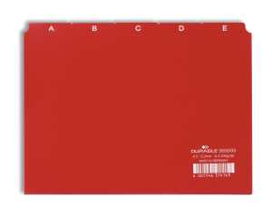 Durable Karteiregister A5 quer A-Z rt Kunststoff bedruckt 5/5 Teilg