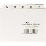 Durable Karteiregister A7 quer A-Z ws Kunststoff bedruckt...