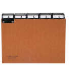 Durable Karteiregister A5 quer A-Z br Preßspan 40mm...