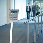 Durable Bodenständer INFO SIGN stand A3 aus Aluminium mit Infotafel