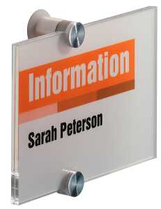 Durable Türschild Crystal Sign 148x105 a. Acrylglas m 2 Beschr.folien