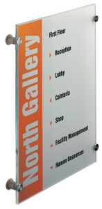 Durable Türschild Crystal Sign 297x420 a. Acrylglas m 2 Beschr.folien