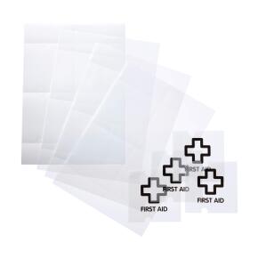 Durable Türschild CRYSTAL Sign refill Transparente Folie 105x105mm