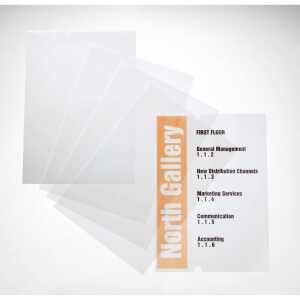 Durable Türschild CRYSTAL Sign refill Transparente Folie 210x297mm