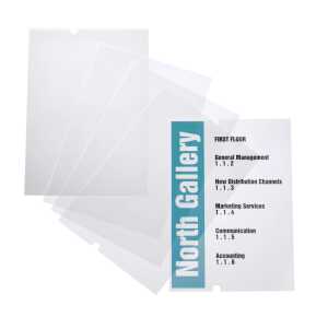 Durable Bodenständer refill 10St Folie f CRYSTAL Signstand 4813