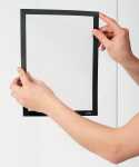 Durable Info-Rahmen A4 sw adhesiv 2St DURAFRAME® sun