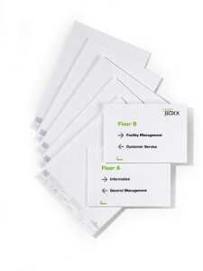 Durable Türschild Refill 4805 20St ws Format 210x148mm