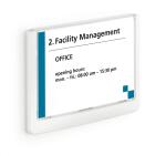 Durable Türschild 149x105,5mm ws CLICK SIGN transparente Front