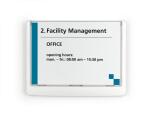 Durable Türschild 149x105,5mm ws CLICK SIGN transparente Front