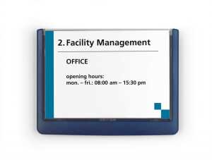 Durable Türschild 149x105,5mm d.bl CLICK SIGN transparente Front