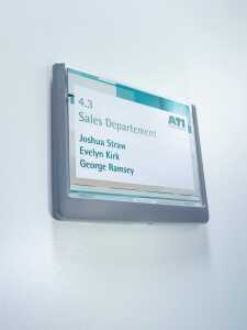 Durable Türschild Click Sign graphit 149x105,5mm