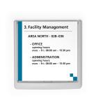 Durable Türschild 149x148,5mm ws CLICK SIGN transparente Front