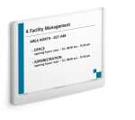 Durable Türschild A5 ws CLICK SIGN transparente Front