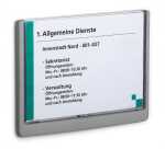 Durable Türschild A5 d.gr CLICK SIGN transparente Front