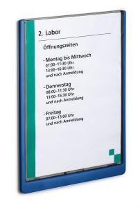 Durable Türschild A4 d.bl CLICK SIGN transparente Front