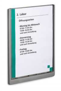 Durable Türschild A4 d.gr CLICK SIGN transparente Front